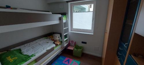 Ein Etagenbett oder Etagenbetten in einem Zimmer der Unterkunft Kralj Janez