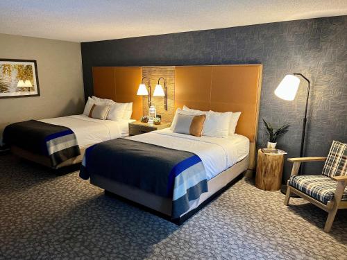 Ein Bett oder Betten in einem Zimmer der Unterkunft Riverhouse Lodge