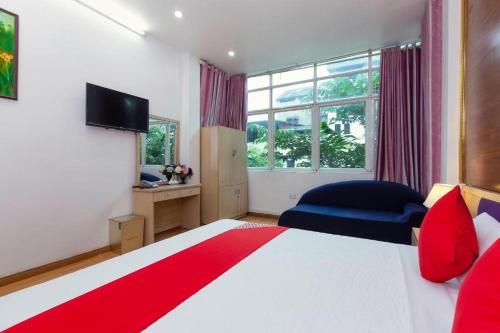Cama o camas de una habitación en Little Hanoi Hostel