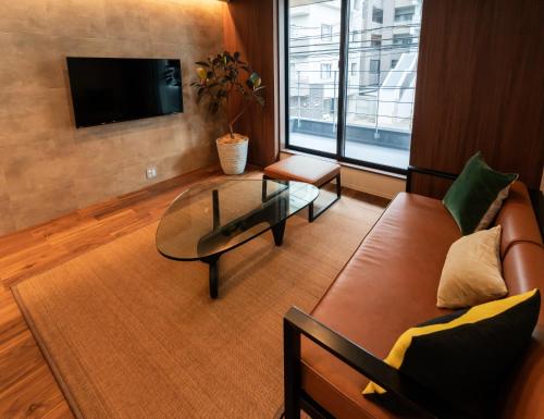 Flower Base Tsubakiにあるテレビまたはエンターテインメントセンター