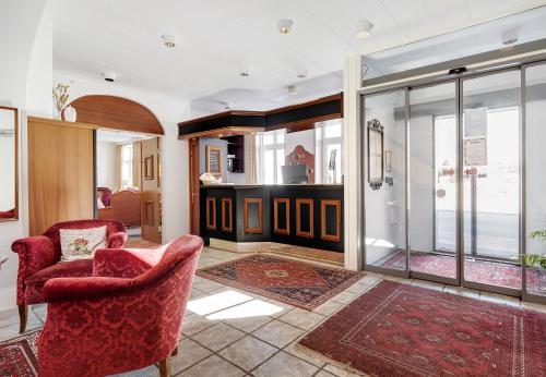 Et opholdsområde på Hotel Postgaarden