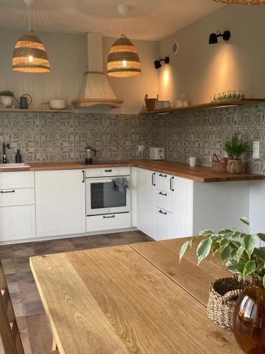Köök või kööginurk majutusasutuses Przystanek 470
