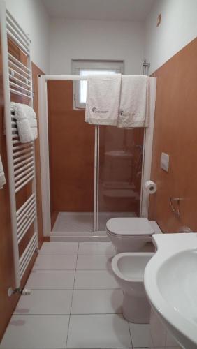 Koupelna v ubytování Condominio Belletti