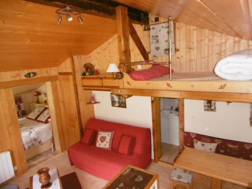 a room with two bunk beds and a bed at Mazot le Petit Drus in Chamonix-Mont-Blanc