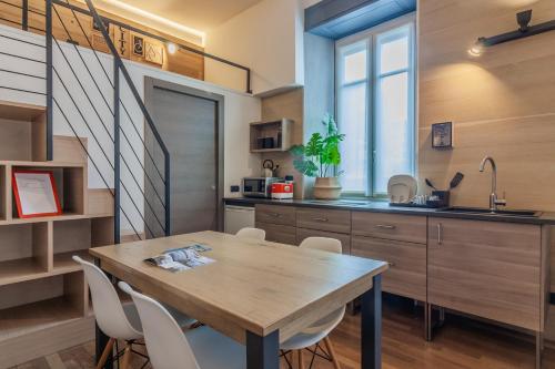 Η κουζίνα ή μικρή κουζίνα στο Casa Viganò