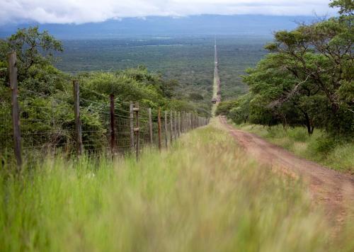 Landskap semula jadi dekat dengan lodge