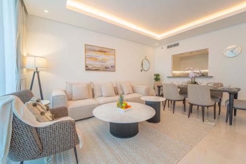 Posezení v ubytování Luxury Living 2+M Apartment