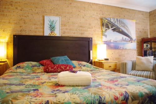 Katil atau katil-katil dalam bilik di White Lanterns Motel