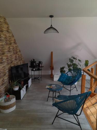 Posezení v ubytování CHAMBRE CHAMPÊTRE