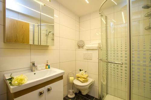 Koupelna v ubytování Gertis Ferienwohnung