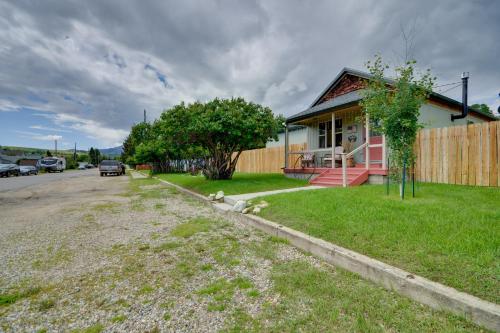 a house with a car parked in front of it at Red Lodge Retreat with Hot Tub 3 Blocks to Downtown in Red Lodge