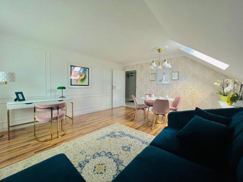 Χώρος καθιστικού στο Apartament pod Kasztanem