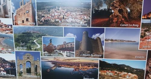 a collage of photos of cities and landmarks at EL LLIMONER in Sant Jordi