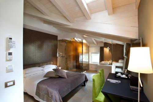 מיטה או מיטות בחדר ב-Fuori Porta House