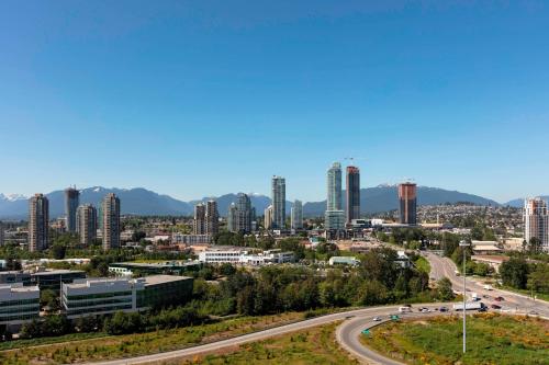 a view of a city with skyscrapers at Delta Hotels by Marriott Burnaby Conference Centre in Burnaby