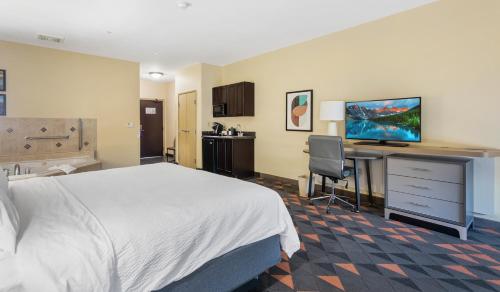 En tv och/eller ett underhållningssystem på Holiday Inn Hotel & Suites Waco Northwest, an IHG Hotel