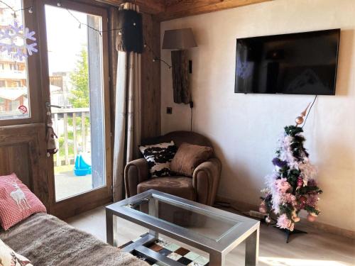 Duplex 3 chambres, style montagnard, 6 pers.