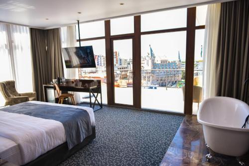 Hotel Monarchにあるベッド