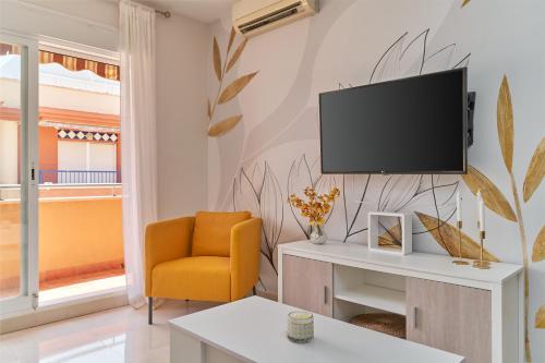 TV a/nebo společenská místnost v ubytování Atico Torrox Costa