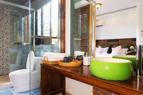 Koupelna v ubytování Alina Garden Boutique Resort Huangshan Hongcun