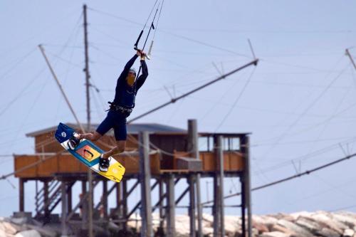 a man is doing a trick on a skateboard at Ca' Memi - Relaxing Stay in Chioggia in Chioggia