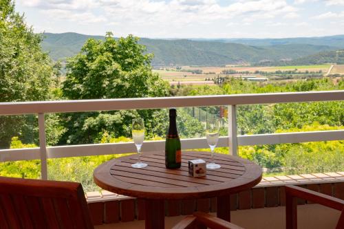 Uma vista da montanha tirada do hotel 