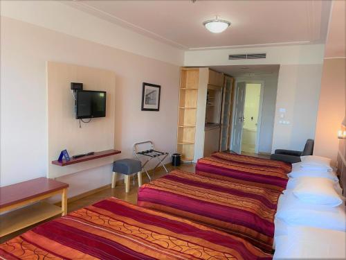TV a/nebo společenská místnost v ubytování EA Hotel Julis