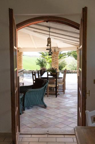 Patio nebo venkovní prostory v ubytování Casale Monte Amato
