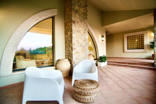Χώρος καθιστικού στο Villa del Nibbio luxury villa with pool in Umbria