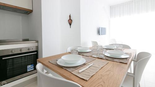 Η κουζίνα ή μικρή κουζίνα στο Rivazzurra Homes - C