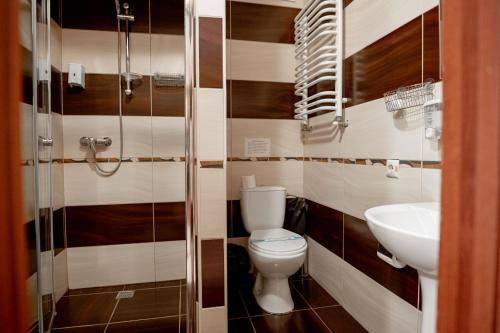 Koupelna v ubytování Chalet Filvarok