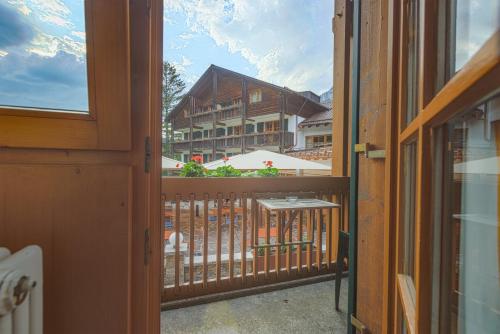 Balkoni atau teres di Alphotel Ettal