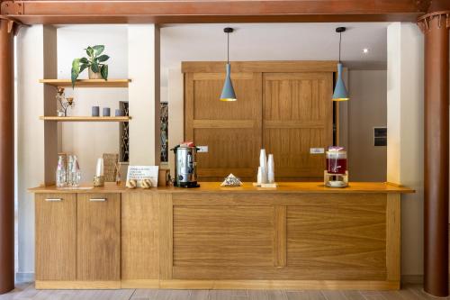 Dapur atau dapur kecil di Terme Di Sorano Resort