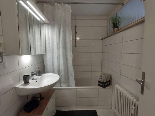 Ein-Zimmer Apartment mit Aussicht 욕실