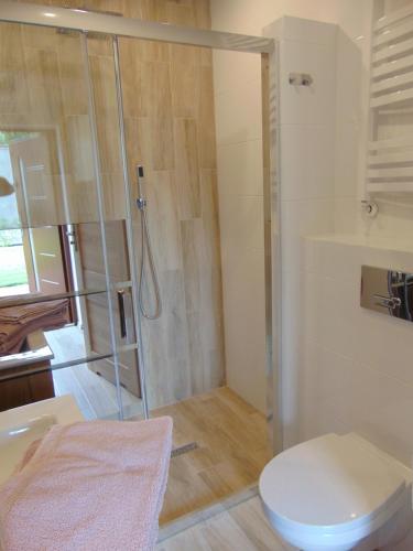 Ένα μπάνιο στο Apartamenty Monik Świętochłowice