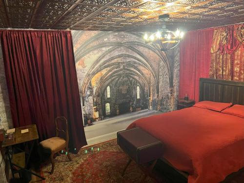 Katil atau katil-katil dalam bilik di Magical Castle Near Theme Parks