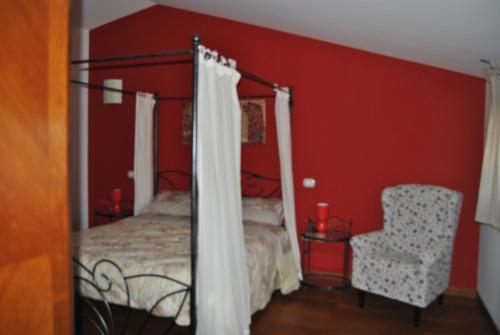 Uma cama ou camas num quarto em Villa Casarza