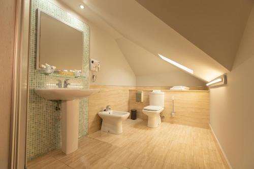 Koupelna v ubytování Hotel Montedobra