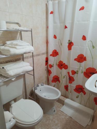 Koupelna v ubytování Monoambiente céntrico
