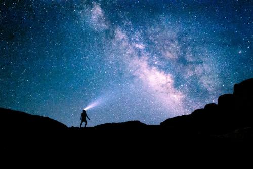 Επισκέπτες που μένουν στο Beduin Star Trail Camp