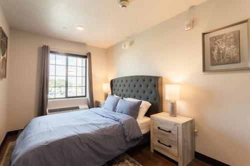 a bedroom with a bed and a window at Cozy Apartment by La Cantera & Rim in San Antonio