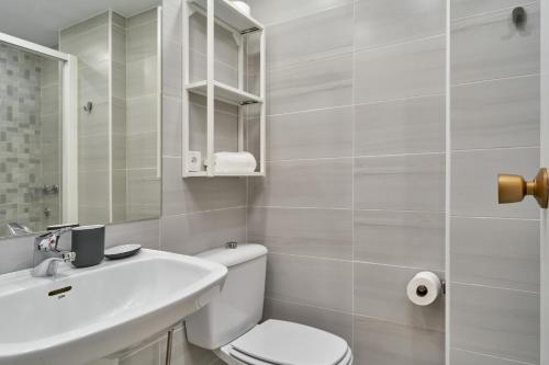 Ένα μπάνιο στο Apartamento El Rompeolas