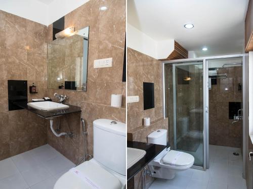 Un baño de Raghu Mahal Hotel