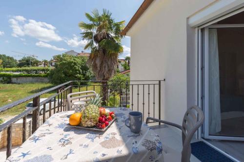 Balkón alebo terasa v ubytovaní Apartments in Porec - Istrien 36949