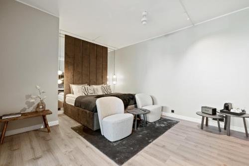 Posezení v ubytování Luxury studio suite in Reykjavik