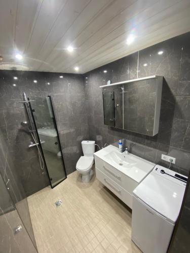 Koupelna v ubytování Rõuge Apartment