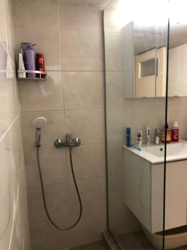 חדר רחצה ב-Spacious Double room in the Center of Athens