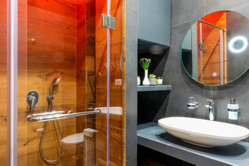 Kylpyhuone majoituspaikassa hotelise I Minas Apartment