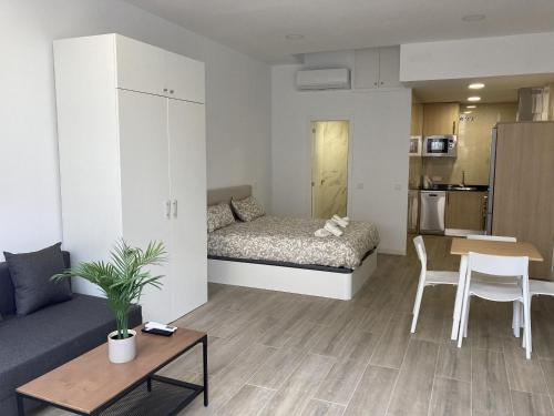 Η κουζίνα ή μικρή κουζίνα στο San Sebastián Apartments