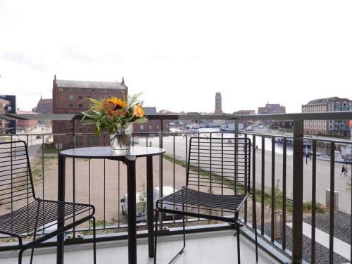 Un balcón o terraza en Ohlerich Speicher App_ 08
